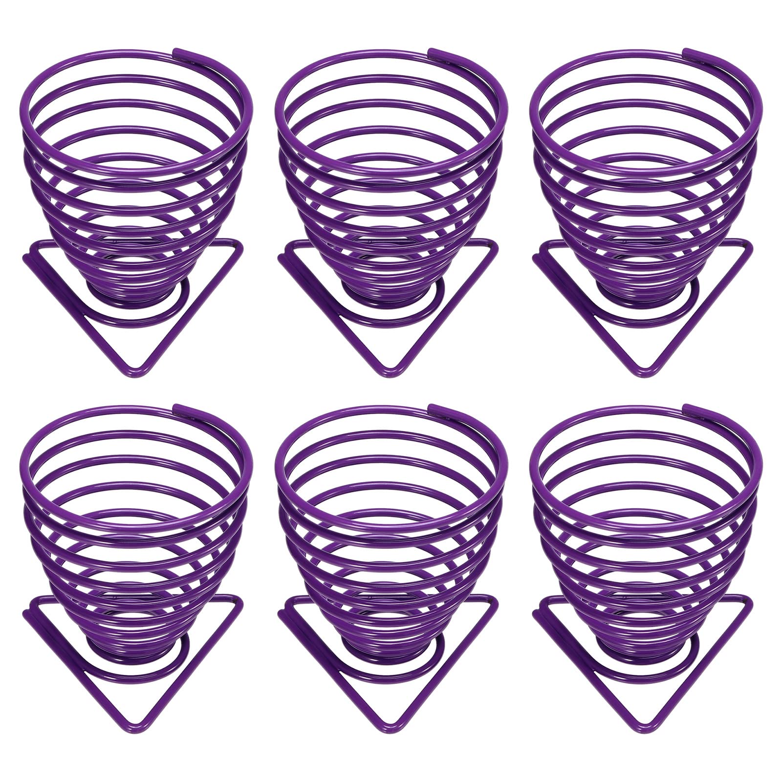 PATIKIL Air Plants Holder - 6 Pack Purple Hanging Air Plant Stand for Tillandsia, Home & Office Desktop Decor - Perfect for Living Room, Bedroom, and Indoor Garden Display