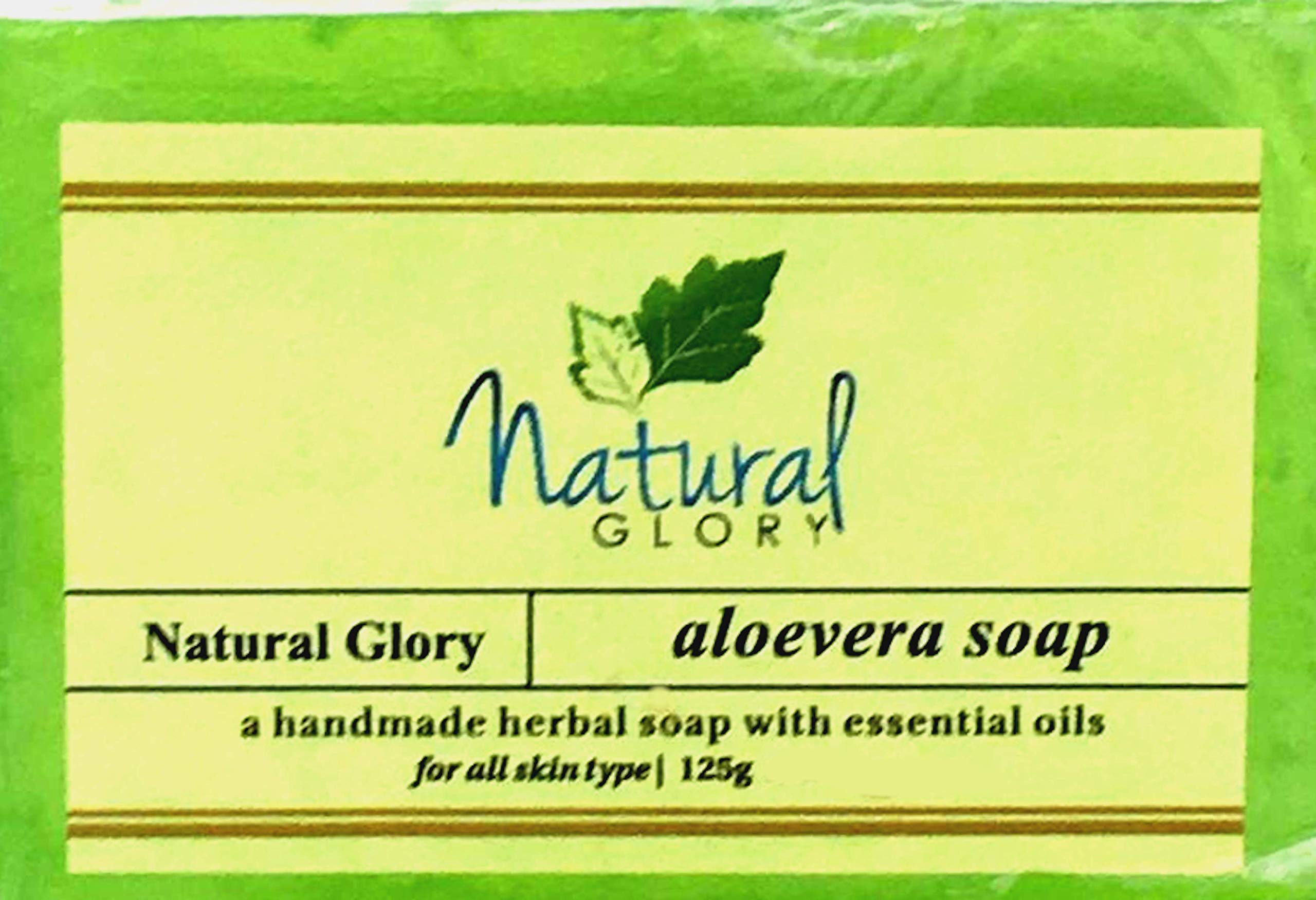 Organic Aloe Vera Soap Bar Set of 4 - Moisturizing & Gentle for Sensitive Skin - Perfect for Daily Face & Body Cleansing, Shower & Bath
