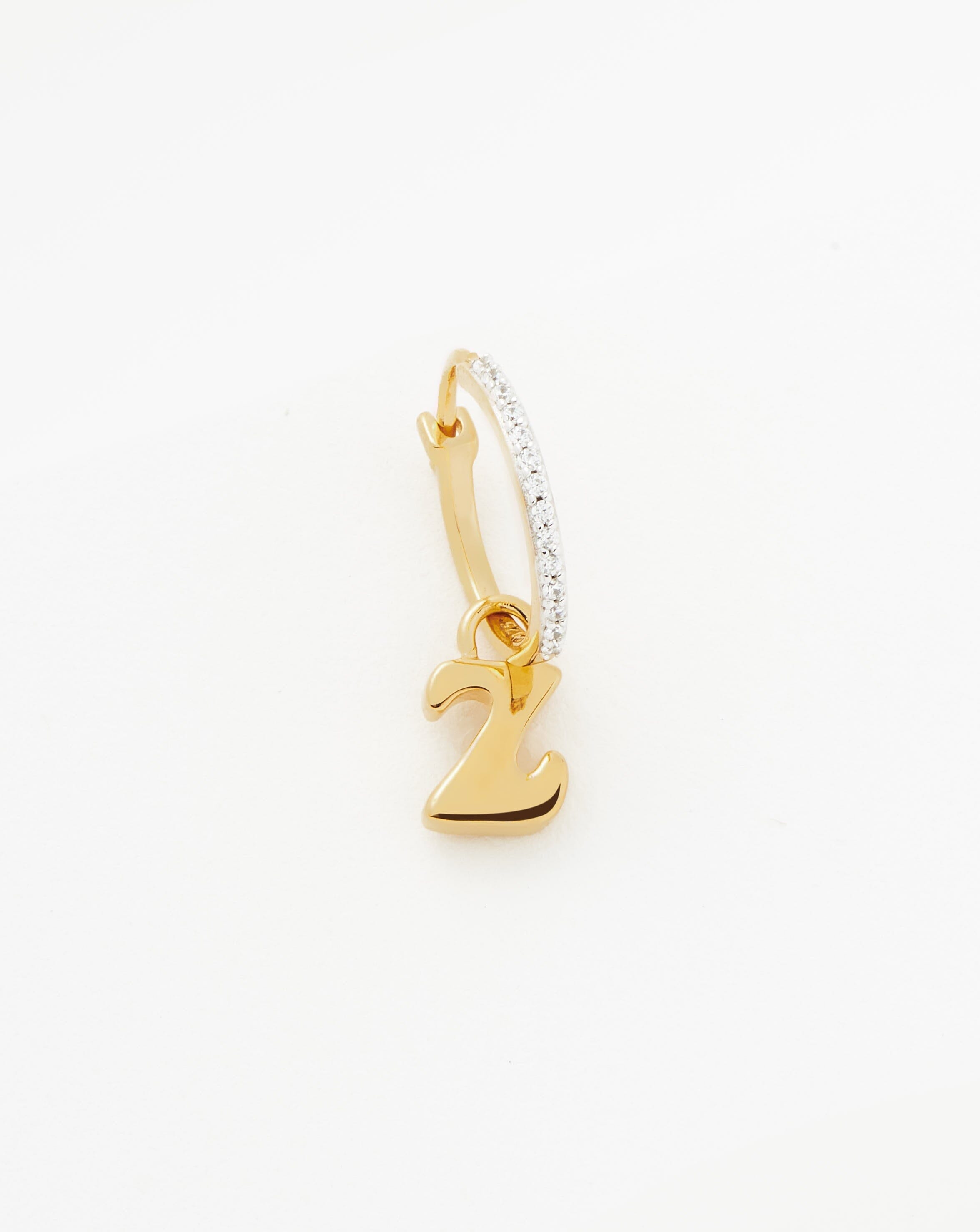 Personalized Initial Z Hoop Earrings - 18k Gold Vermeil for Women | Elegant Monogram Jewelry Gift for Her, Perfect for Everyday Wear & Special Occasions