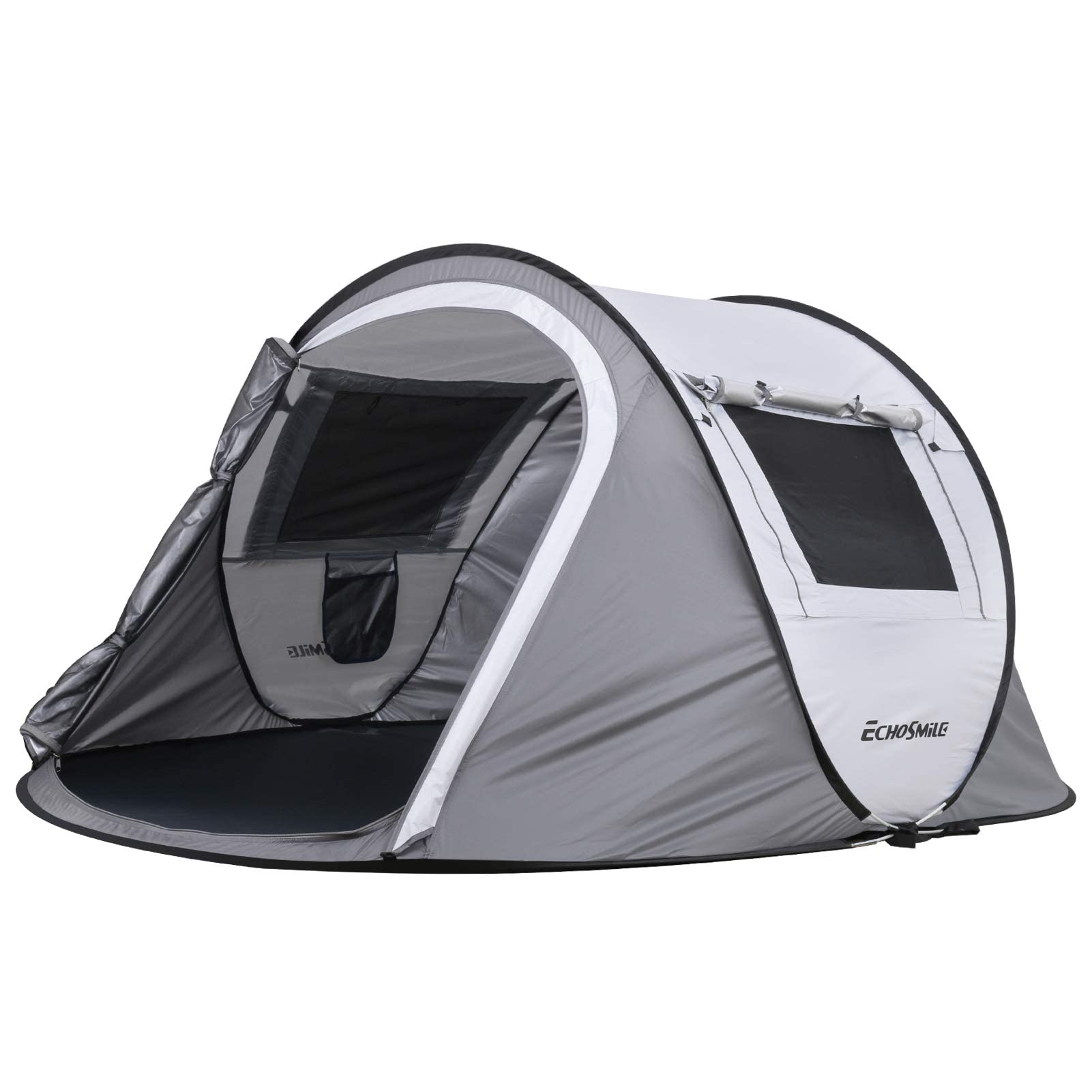 EchoSmile 2 Person Pop Up Tent - Waterproof Instant Camping Tent for Outdoor Adventures | Perfect for Camping, Hiking, Backpacking & Beach Trips