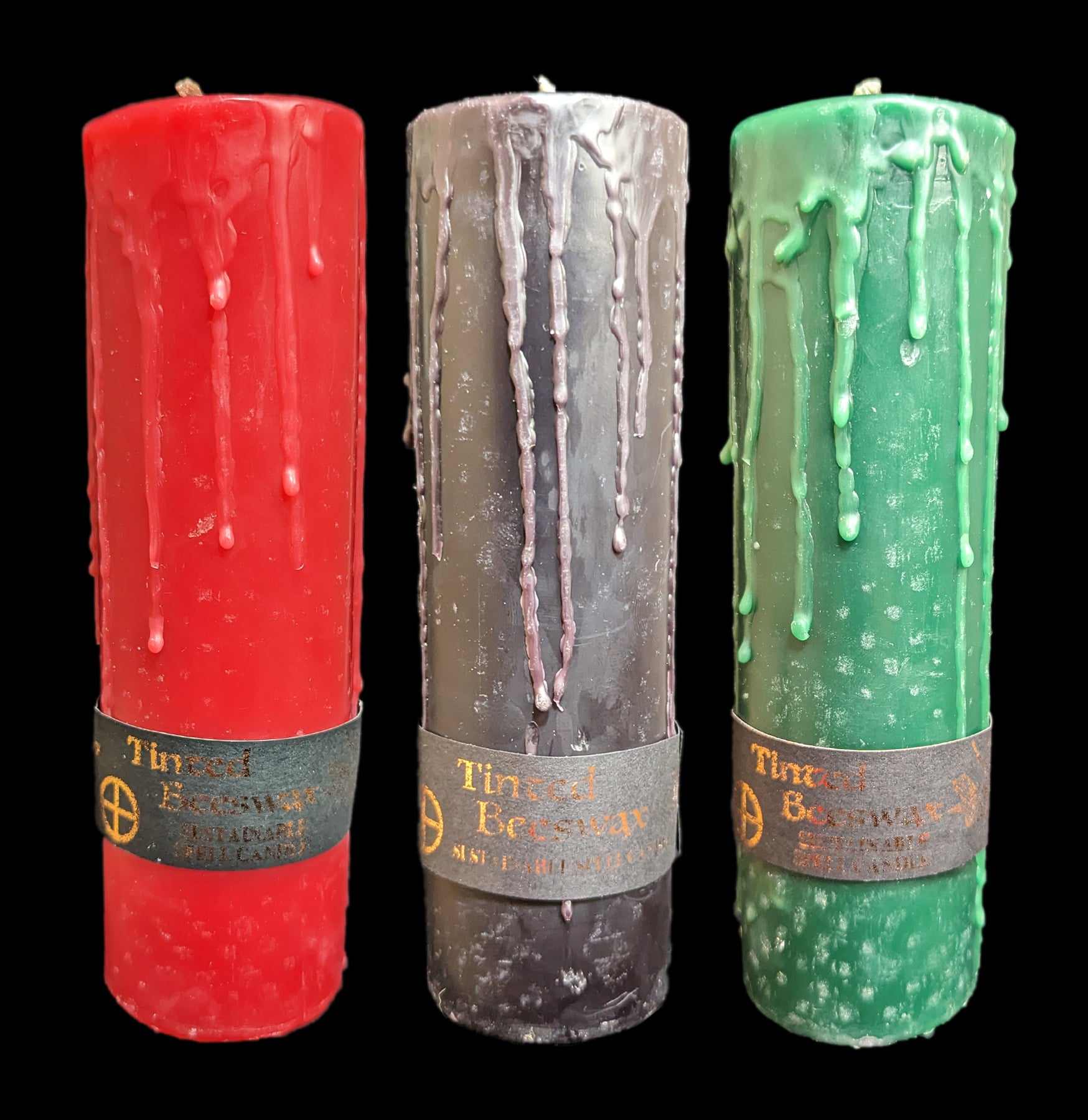 Pure Beeswax Pillar Candles for Meditation & Relaxation - Handmade Natural Wax Ritual Candles for Yoga, Aromatherapy and Spiritual Practices