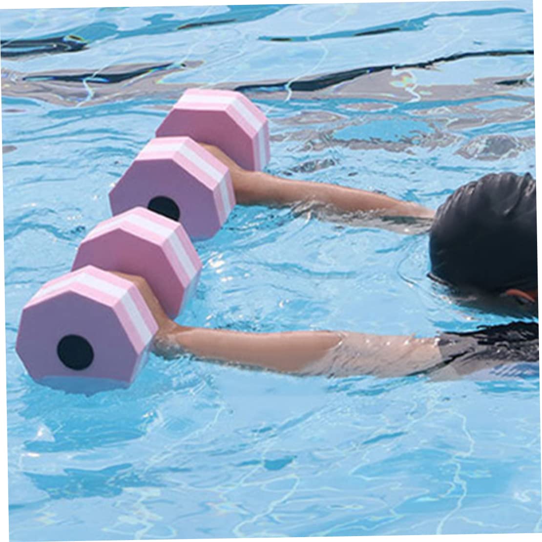 Water Dumbbells for Swimming & Pool Resistance Training - Eva Fitness Barbells for Water Aerobics & Home Workouts