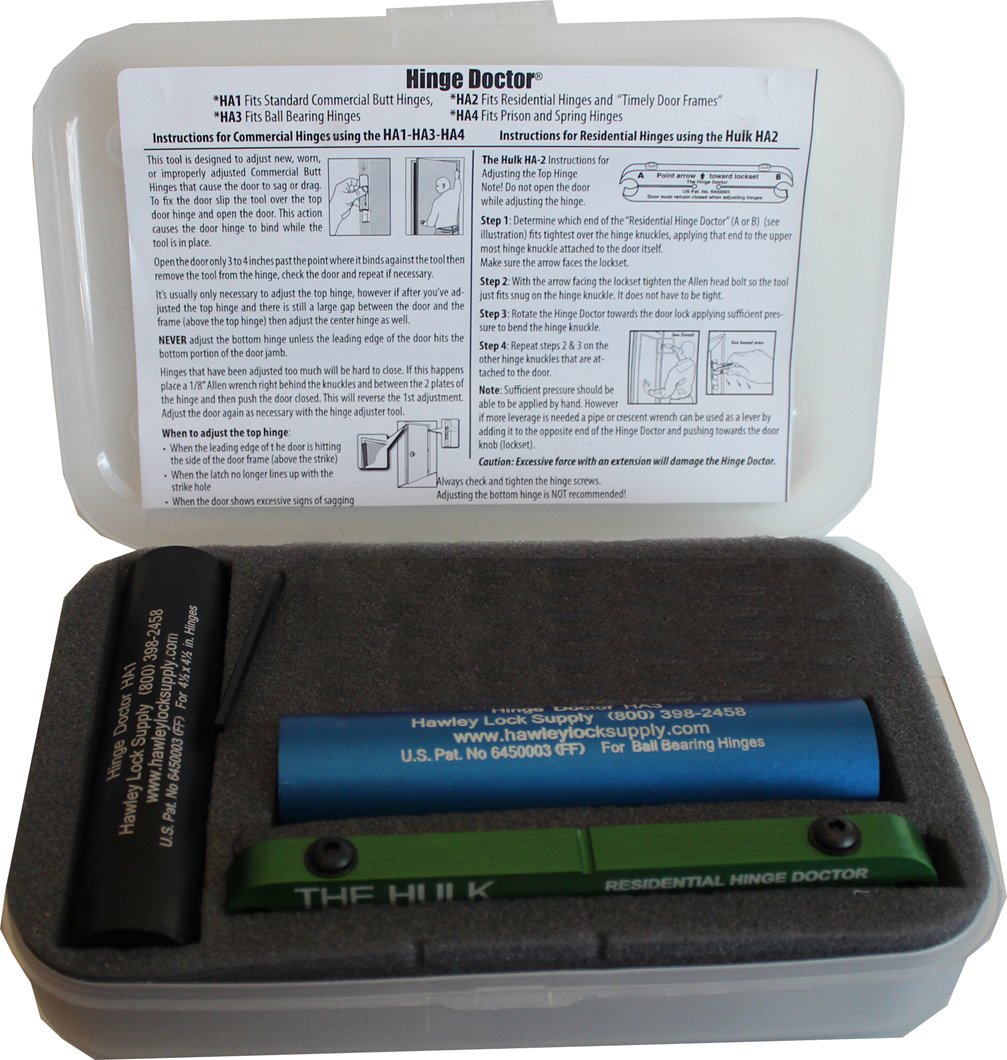The Hinge Doctor Set HA123 - Premium Door Hinge Repair Kit for Smooth & Quiet Operation - Perfect for Home, Office, and Cabinet Door Maintenance