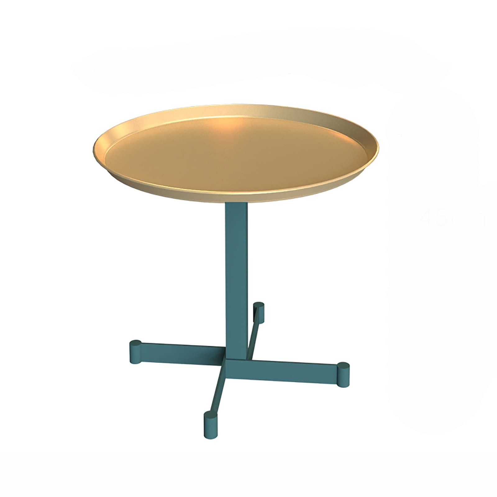 Round Iron Coffee Table - Side Table, Corner Table, or Bedside Table for Living Room, Balcony & Outdoor Use (Color: Black) - Perfect for Small Spaces, Patio Decor & Modern Home Furnishing