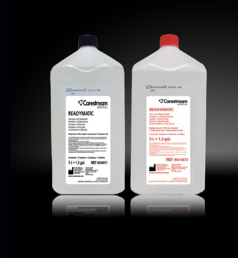 2-Pack Dental Fixer & Developer Set - 5L Readymatic Replenisher Solution for X-Ray Film Processing (5 Liter Bottles) - Perfect for Dental Clinics, Hospitals & Radiology Labs