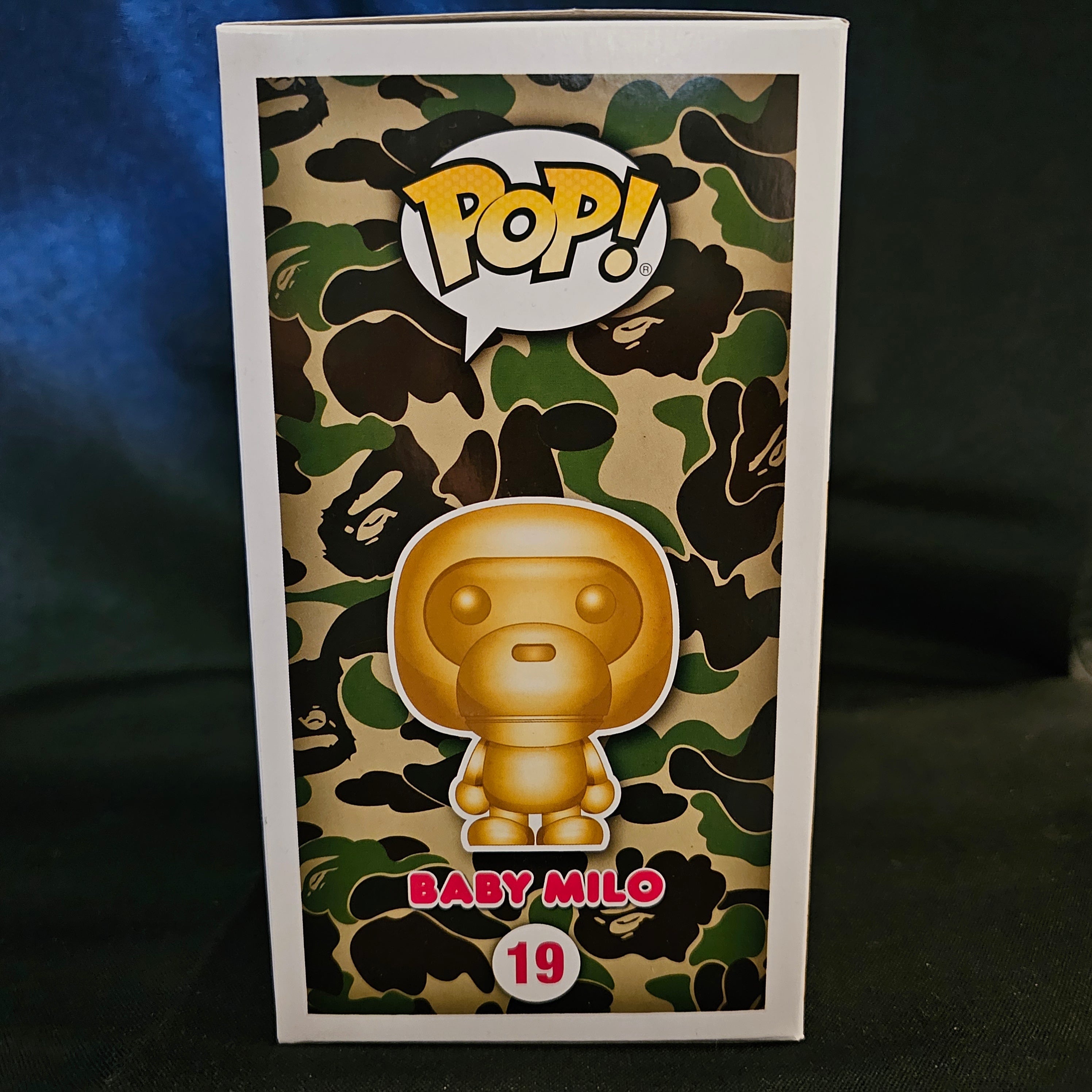 BAPE Pop! Vinyl Figure Gold Baby Milo Exclusive Collectible Toy - Limited Edition Anime Character Statue for Display, Gift & Home Decor