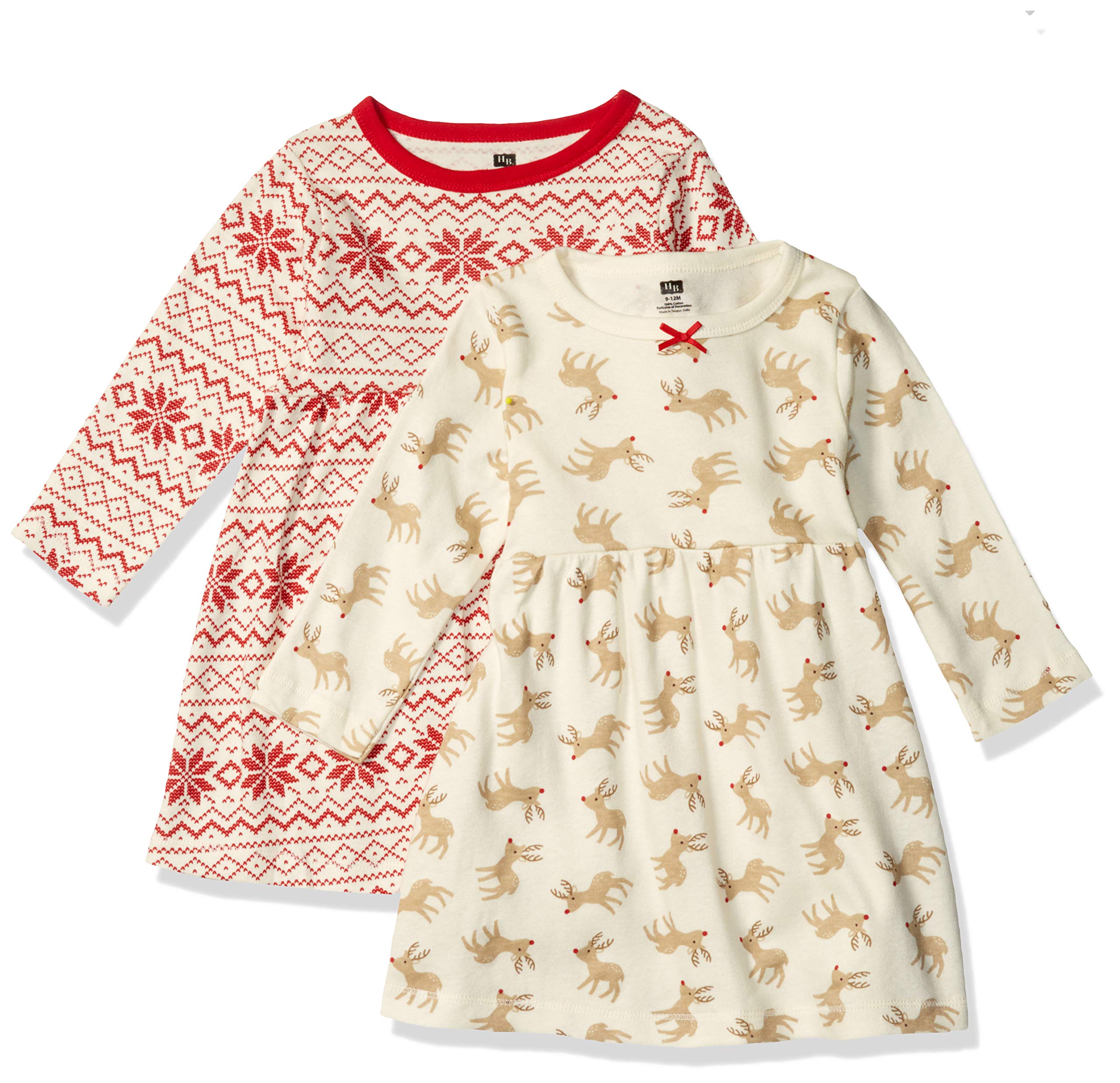 Hudson Baby Girls' Cotton Dresses for Play & Outings