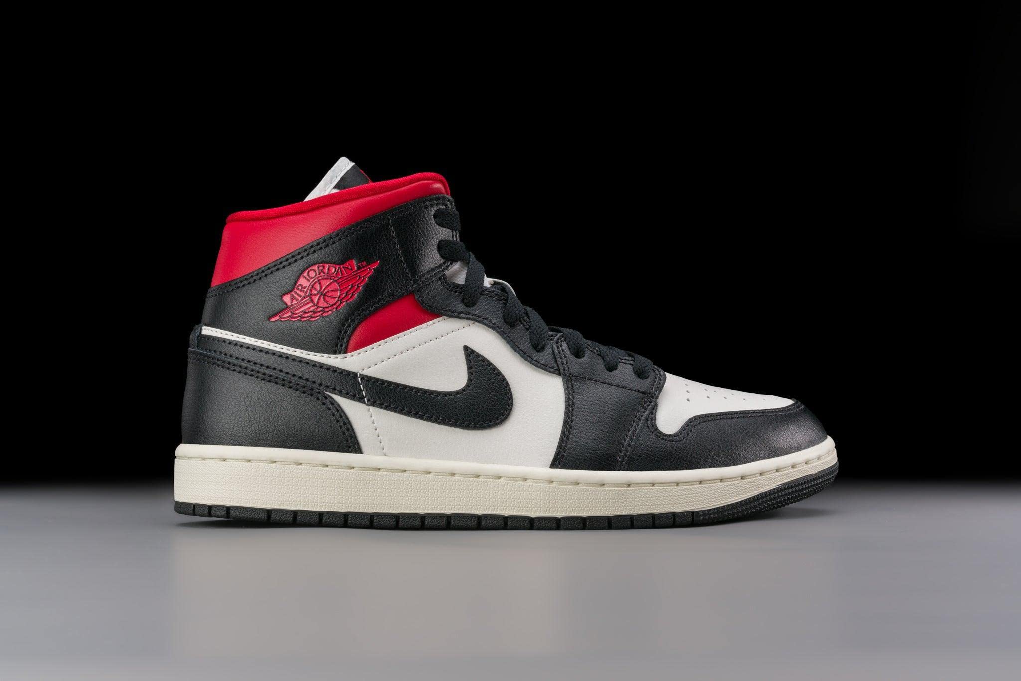 Jordan Women's WMNS Air 1 Mid Sneakers BQ6472-061 - Red Sail - Size 10W - Perfect for Casual Wear, Street Fashion & Basketball Enthusiasts