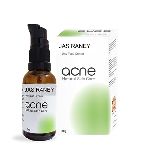 Jas Raney One Tone Cream for Acne Treatment - Natural Skincare with Aloe Vera & Provitamin B5 - Smooth & Clear Skin - 30g - Perfect for Daily Face Care & Blemish Control