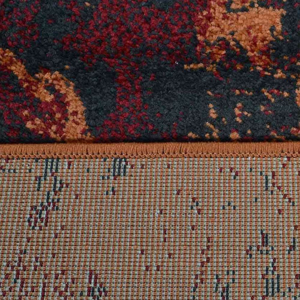 Abstract Machine Woven Rug - Modern Bohemian Area Rug for Living Room, Bedroom, Dorm - Non-Slip Soft Floor Covering for Home Decor & Cozy Spaces