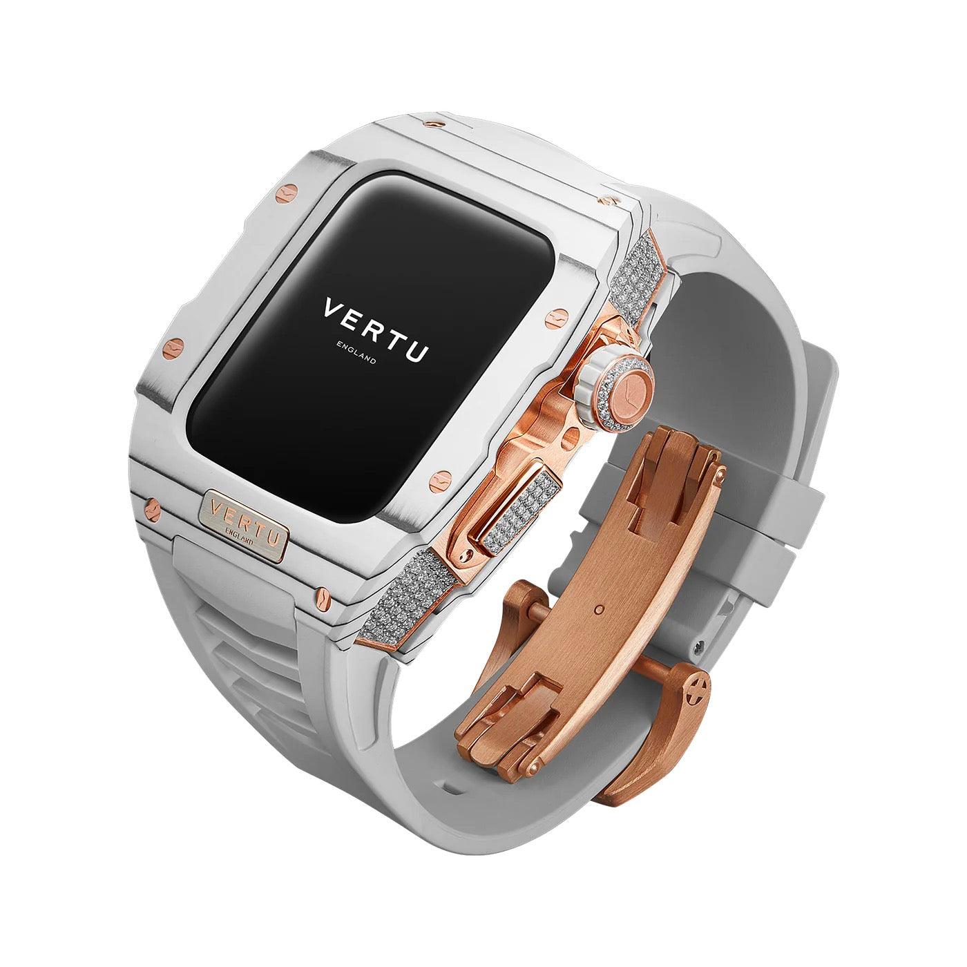MetaWatch Diamond Smartwatch - White Strap | Premium Fitness & Health Tracker with Heart Rate Monitor, Sleep Tracking & Notifications | Perfect for Workouts, Running & Daily Activity Tracking
