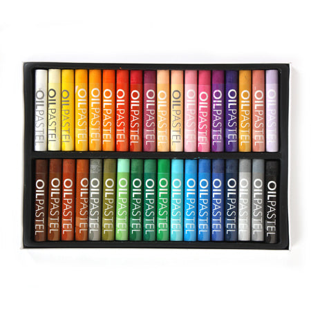 48 Pack Professional Oil Pastels for Artists - Vibrant Colors, Non-Toxic & Blendable - Perfect for Drawing, Sketching & Art Projects in Classroom, Studio or Home