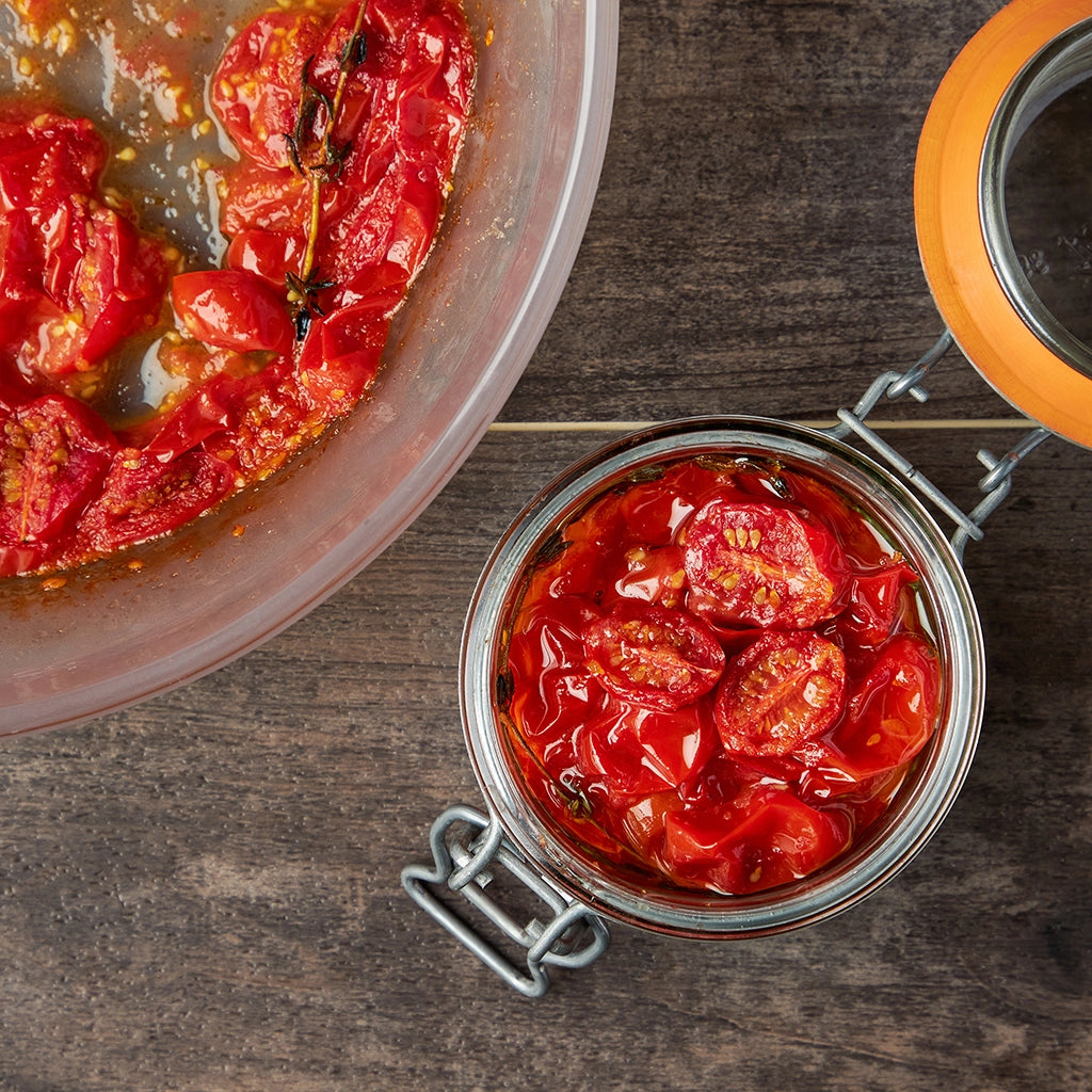 Sun-Dried Confit Tomatoes in Olive Oil - Premium Gourmet Cooking Ingredient for Pasta, Salads & Mediterranean Dishes