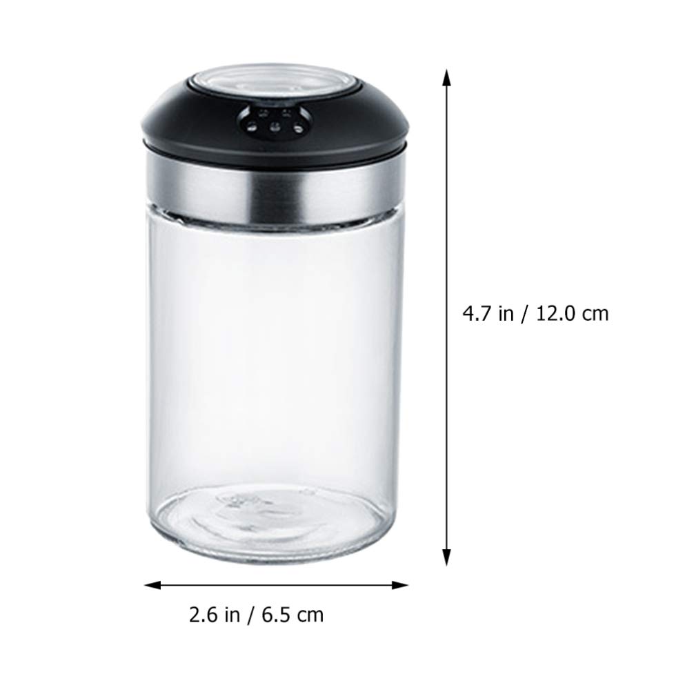 Hemoton 2-Piece Glass Spice Jars with Lids - Airtight Kitchen Storage Containers for Spices, Seasonings, Honey & Condiments | Perfect for Pantry Organization, Cooking & Baking Essentials