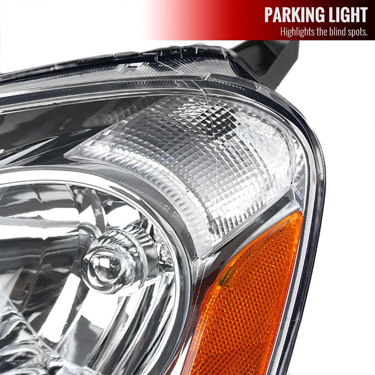 2002-2004 JDM Replacement Clear Headlights & Driving Lamps Set (Left+Right) - Perfect for Night Driving & Car Restoration Projects