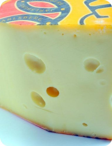 Jarlsberg Cheese 1 lb - Premium Norwegian Swiss-Style Cheese - Perfect for Sandwiches, Charcuterie Boards & Melting