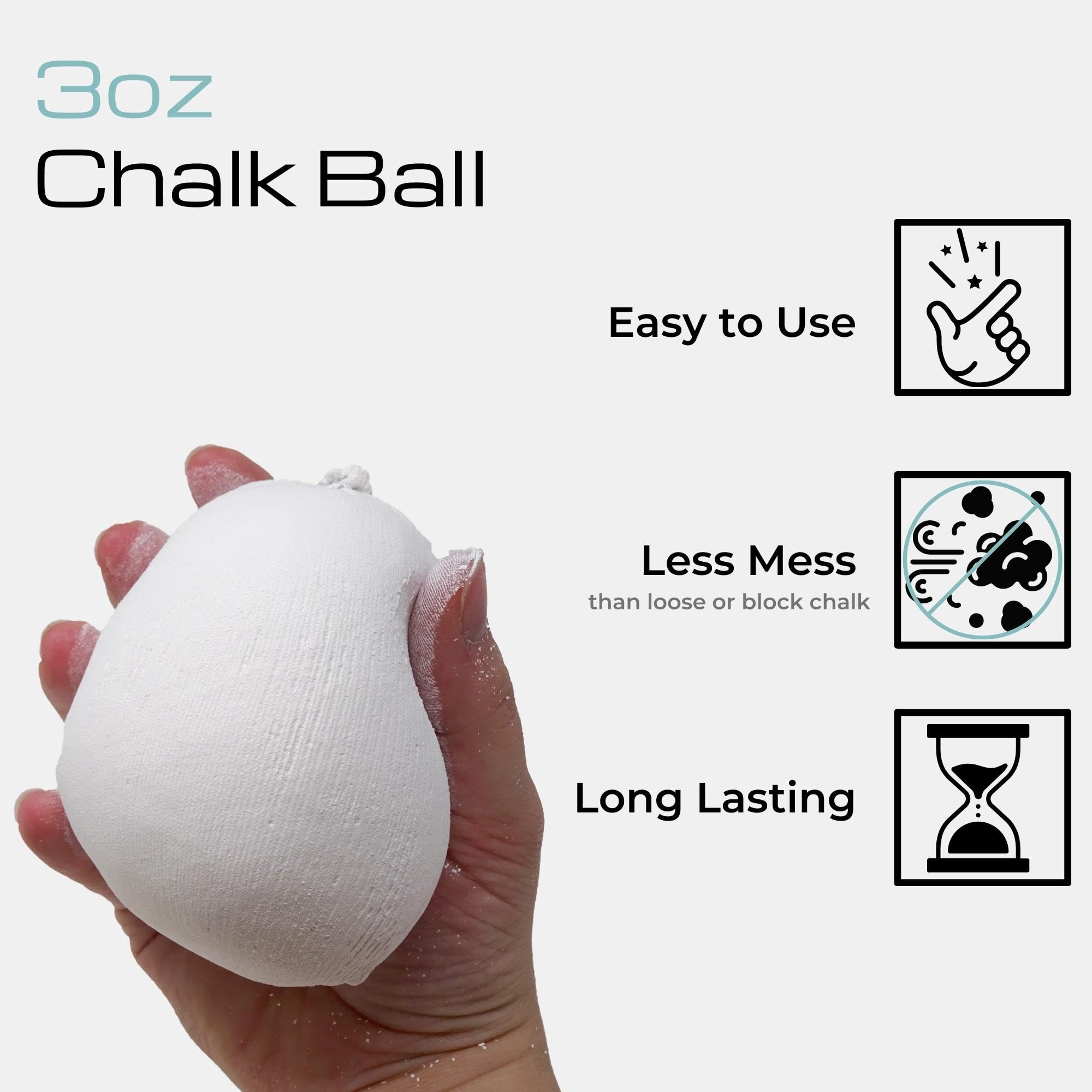 Premium Z-Athletic Chalk Ball for Gymnastics, Rock Climbing & Weightlifting - Non-Slip Grip Enhancer for Gym, Bouldering & CrossFit Training
