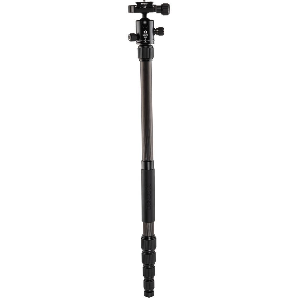 Benro Tripster Travel Tripod - Carbon Fiber 1 Series (Black) | Compact & Lightweight for Travel Photography, Hiking & Outdoor Adventures