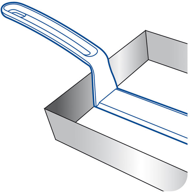 MATFER Exoglass Heat Resistant Non-Stick Offset Spatula - 17 Inch Professional Baking & Cooking Tool for Cake Decorating, Flipping Pancakes, and Serving Dishes