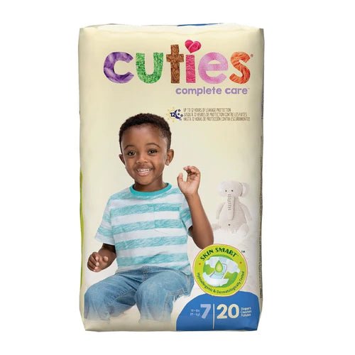 Cuties Premium Diapers - Ultra Soft, Hypoallergenic & Leak-Proof Baby Diapers for Newborns & Toddlers | Perfect for Daycare, Travel & Overnight Protection