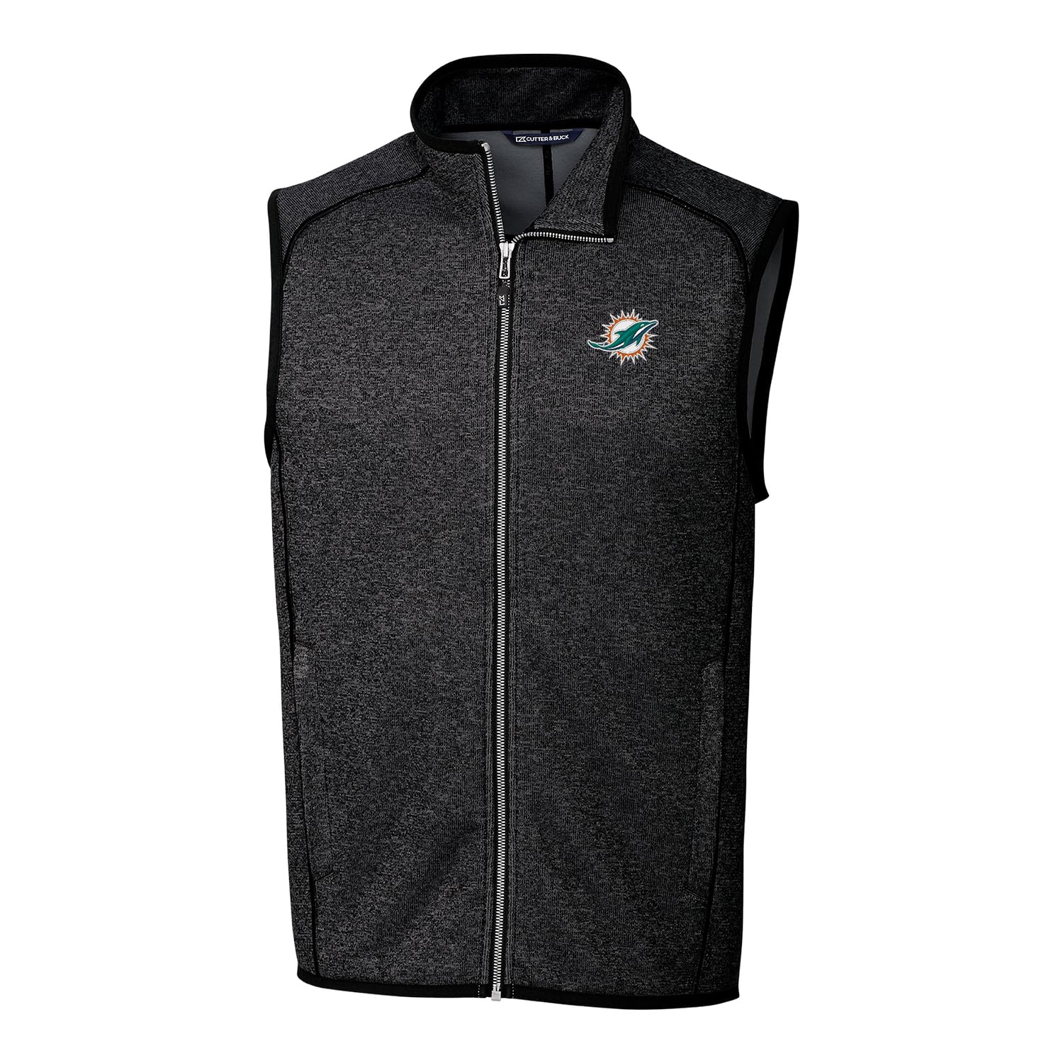 Cutter & Buck Men's Royal New York Giants Mainsail Sweater Knit Fleece Full-Zip Vest - Warm & Stylish NFL Fan Gear for Game Day & Outdoor Activities