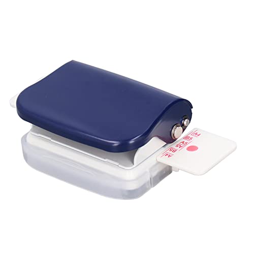 Adjustable 6-Hole Paper Punch for A4 A5 B5 Paper - Compact 2.7 x 2.0 x 2.4in Hole Puncher with Positioning Ruler - Perfect for Planners, Notebooks, Binders & Office Organization