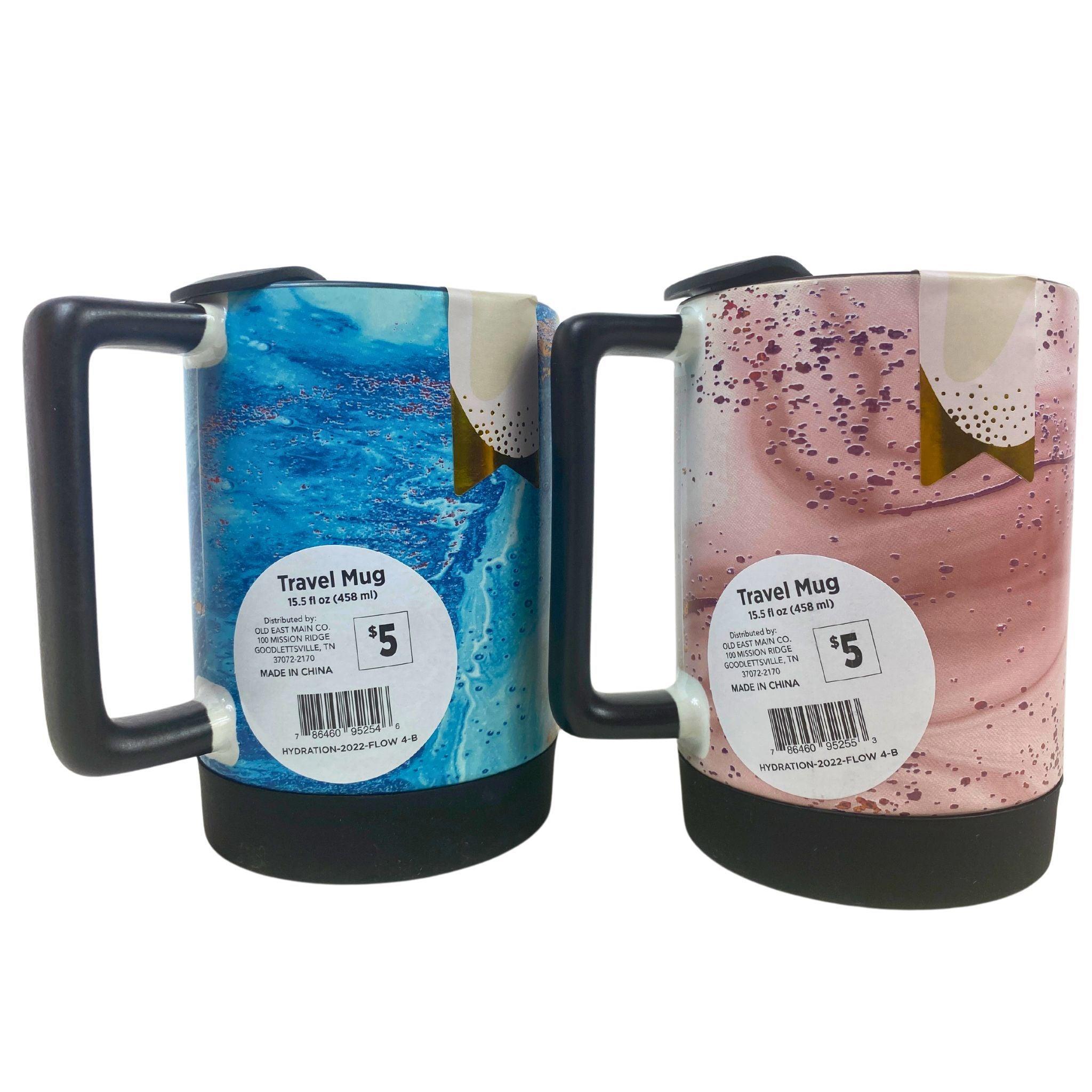 Premium 15.5oz (458ml) Insulated Coffee Travel Mug - 2 Color Options (60-Pack Bulk) - Perfect for Office, Commuting & Outdoor Activities