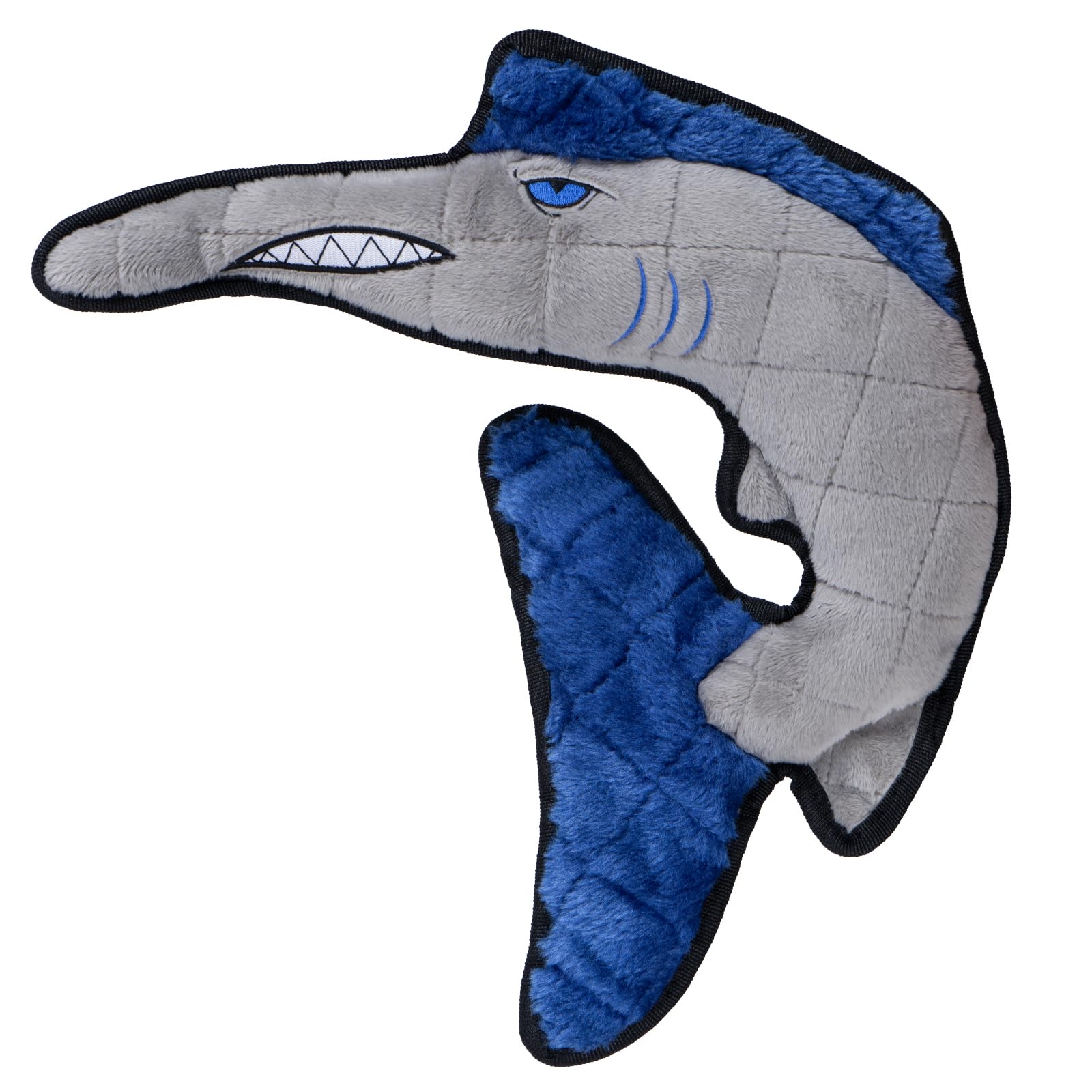 UNISE Squeaky Shark Dog Toys for Large, Medium & Small Breeds - Durable Plush Chew Toys for Puppies, Aggressive Chewers - Teething Relief, Tug of War, Boredom Buster - Crinkle Sound Interactive Play for Indoor & Outdoor Fun