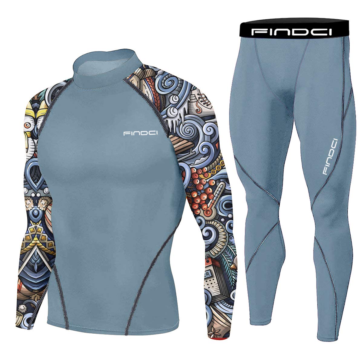 Men's Camo Workout Pants Set - Gym & Running Sportswear (L, Black) for Indoor Training