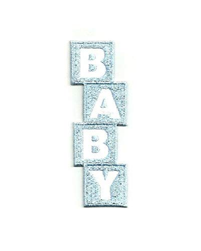 Baby Boy Embroidered Iron-On Applique Patch for Nursery Decor & Baby Shower Gifts - DIY Sewing Crafts for Onesies, Blankets & Clothing