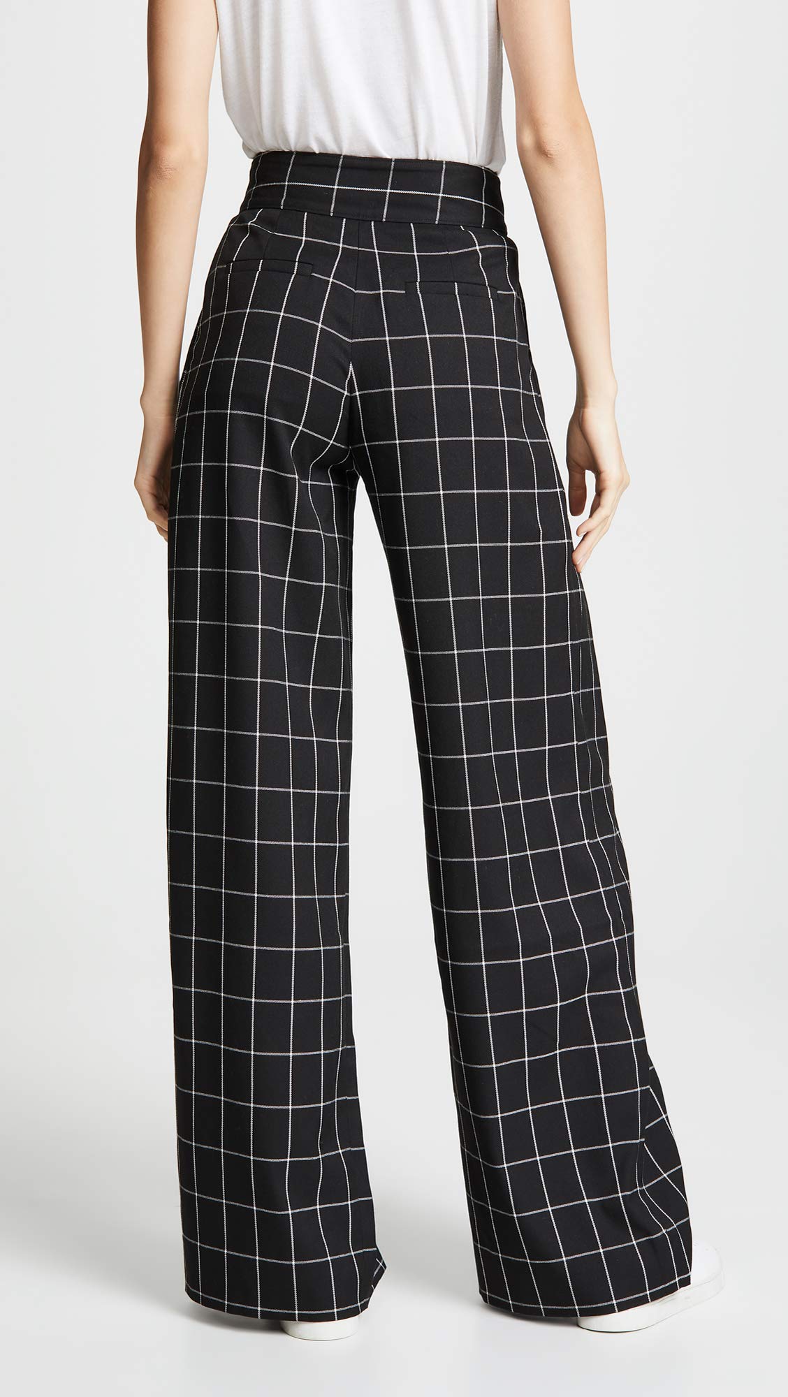 Women's Wide Leg Dress Pants for Work & Office - Black Professional Trousers Size 8 - Perfect for Business Attire, Formal Events & Everyday Office Wear