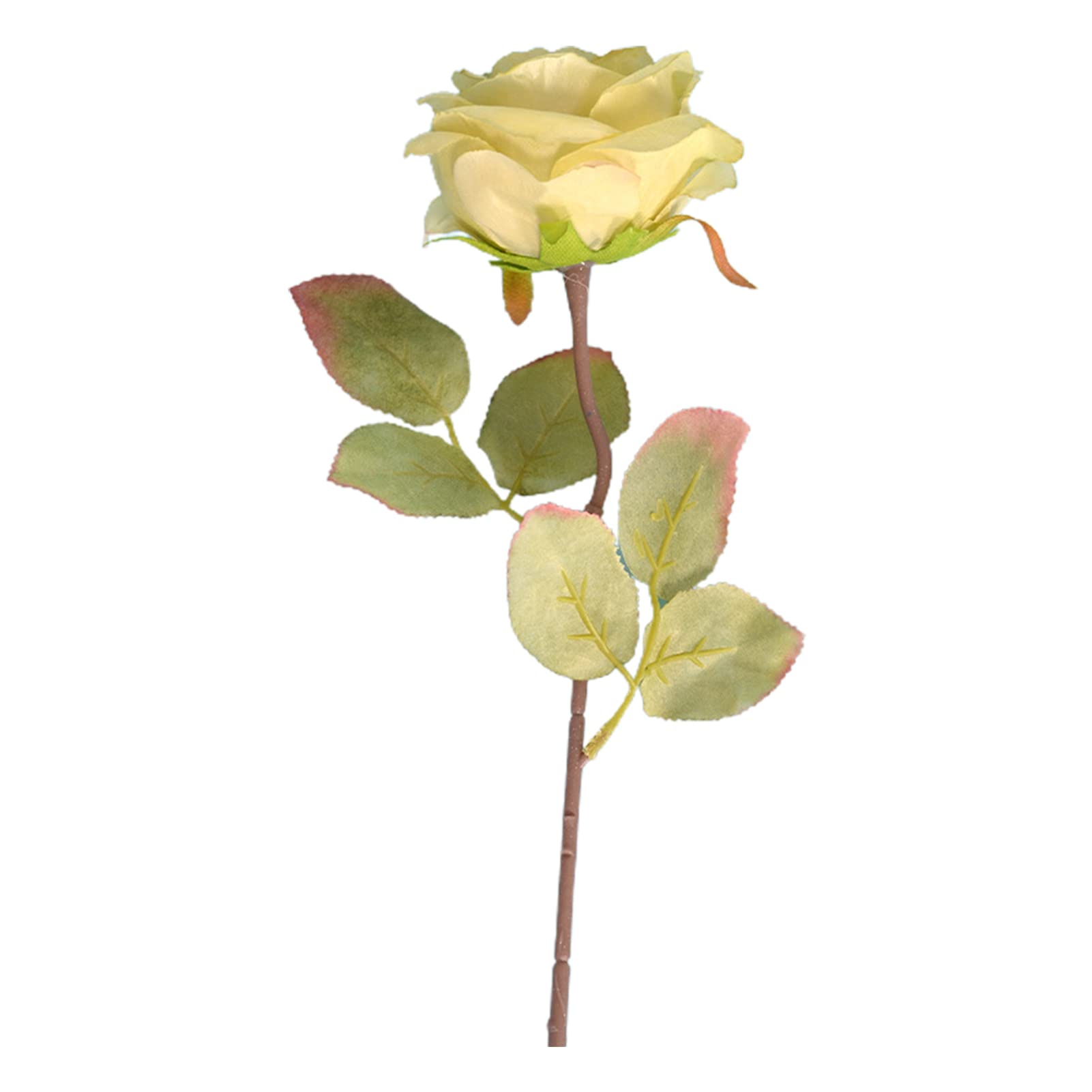 Realistic Artificial Rose Flowers - Lifelike Fake Plastic Roses for Home Decor, Wedding Centerpieces, Table Arrangements & Party Decorations - Set of 12