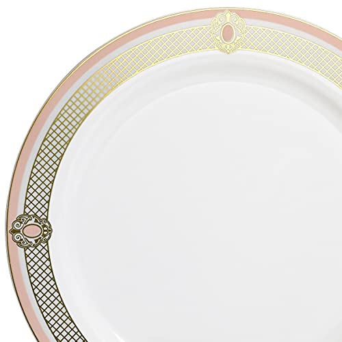 Royal in White / Blush & Gold
