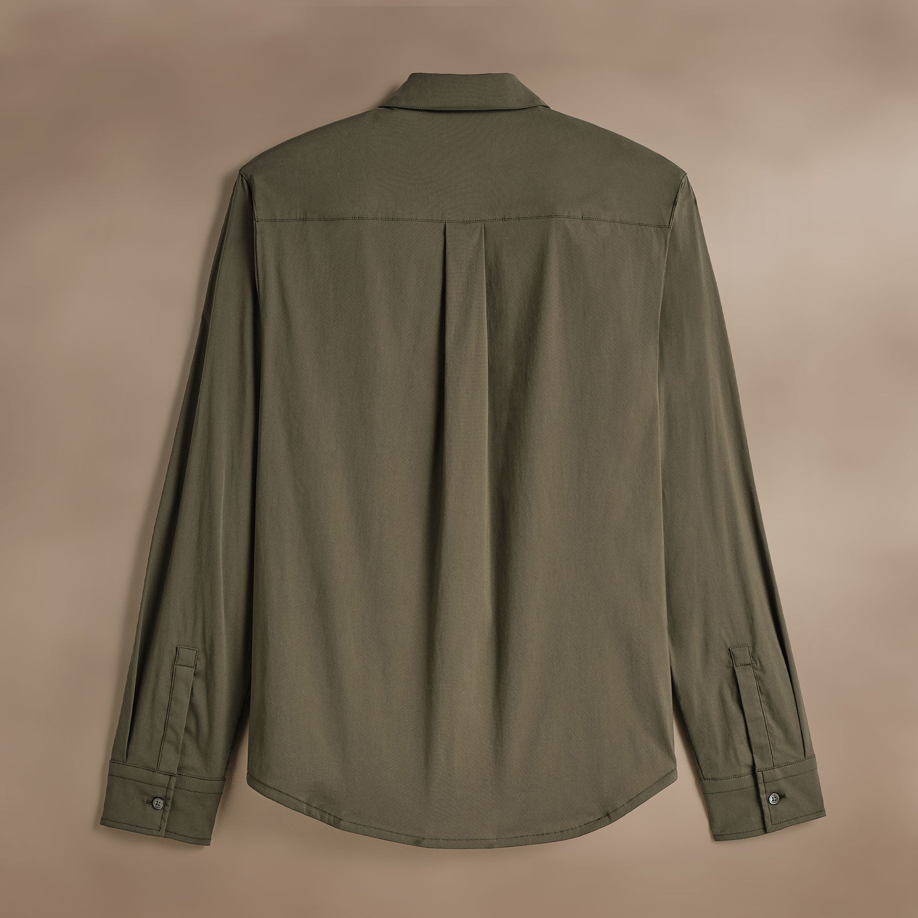 Premium Performance Poplin Shirt for Men - Army Green | Breathable & Comfortable Casual Wear for Office, Travel & Outdoor Activities