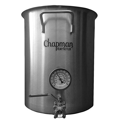 Chapman 20 Gallon Heavy Duty Stainless Steel Brew Kettle - Induction Compatible Home Brewing System for Beer, Wort & Mead Making | Perfect for Commercial & Homebrewers