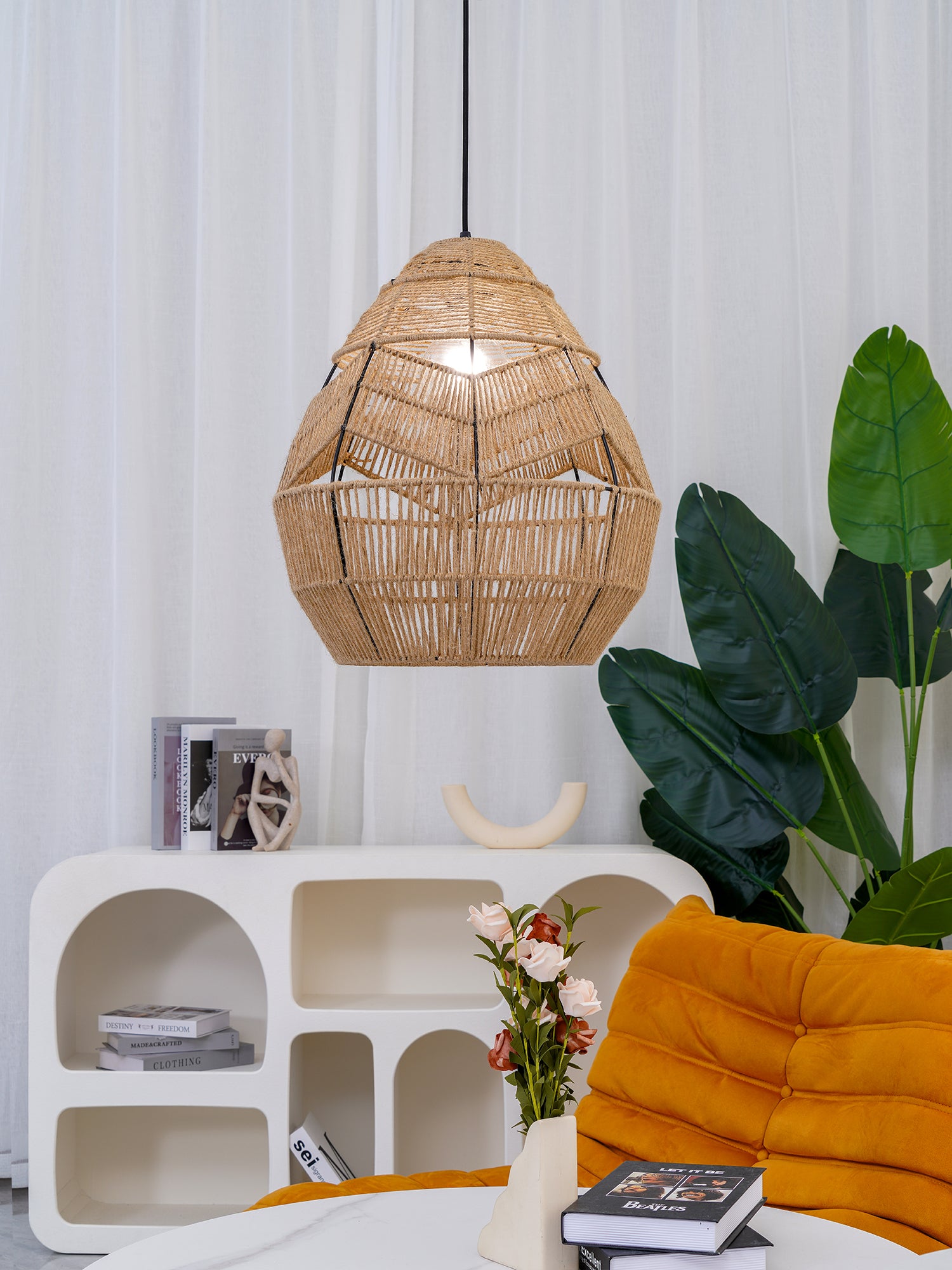 Adelaide Pendant Light - Modern Glass Ceiling Lamp for Dining Room, Kitchen, Living Room | Elegant Hanging Light Fixture with Adjustable Cord | Perfect for Home Decor & Interior Design