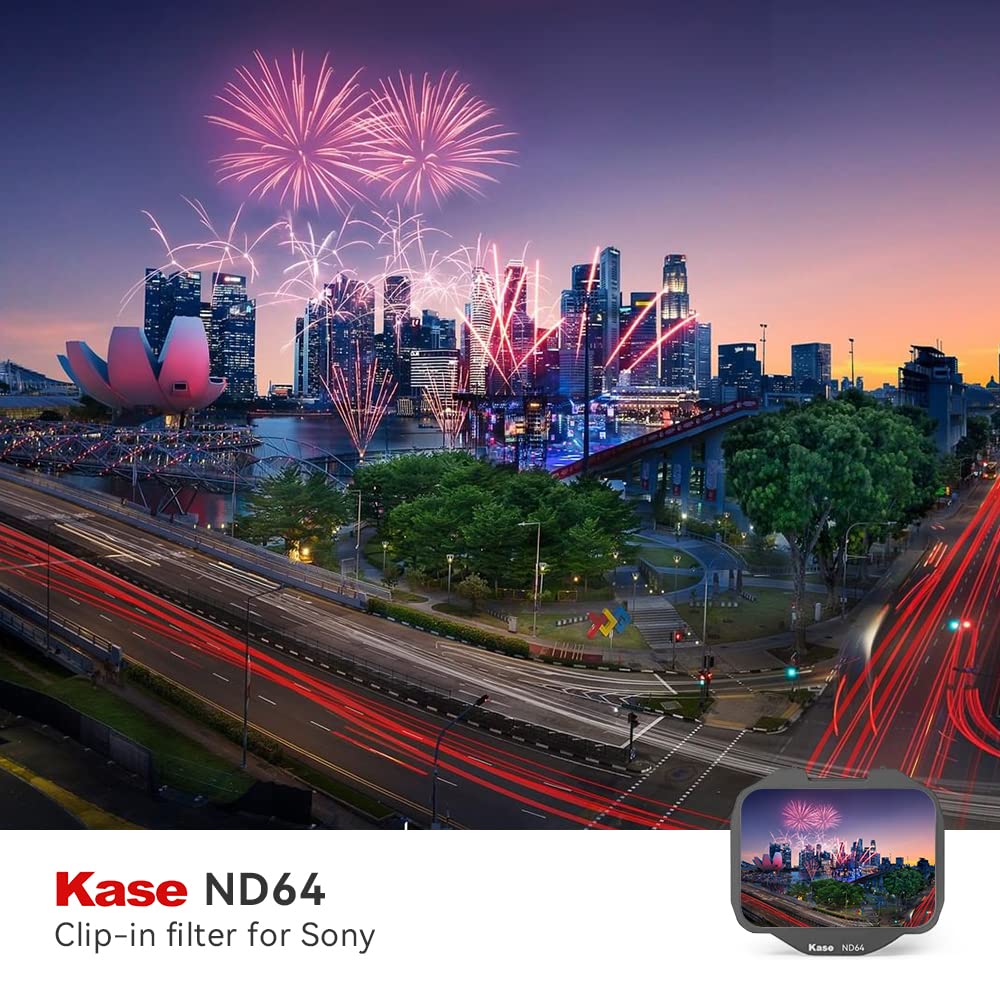 Kase Clip-in ND Filter Kit (ND8, ND64, ND1000) - Neutral Density Camera Filters Compatible with Sony A9, A7C, A7M, A7R, A7S, FX3, A1 Alpha Series - Perfect for Long Exposure Photography & Videography