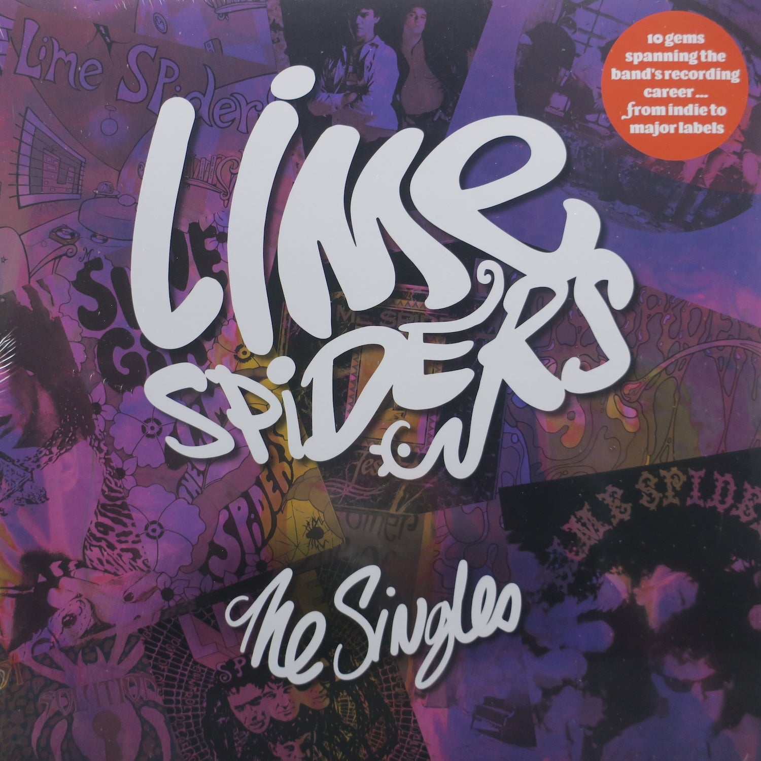 LIME SPIDERS 'The Singles' GREEN Vinyl LP Record - Limited Edition Collectible for Music Lovers & Vinyl Enthusiasts - Perfect for Home Listening & DJ Sets