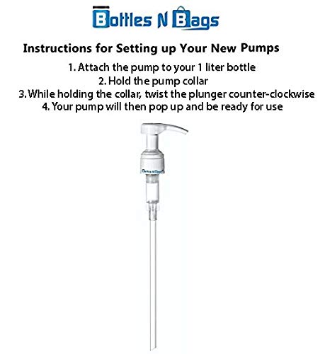 1 Liter Shampoo Bottle Pumps - Rust-Free Dispenser for Shampoo, Conditioner, Lotion & Liquid Soap (144 Pack) | Smooth Pumping Action | Perfect for Salons, Spas & Home Bathroom Organization