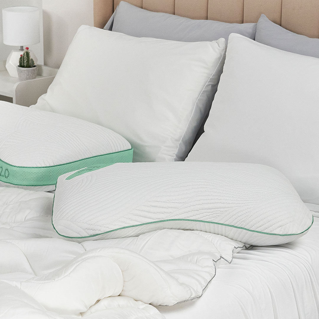 Level Pillow 0.0 - Ergonomic Neck Support Pillow for Side, Back & Stomach Sleepers | Pain Relief & Better Sleep | Perfect for Travel, Home & Office Use