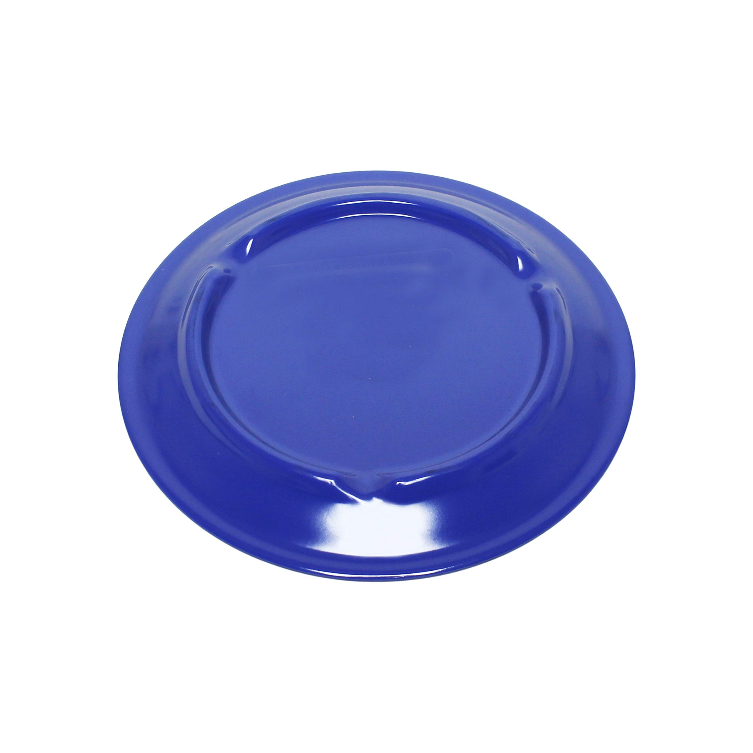 Purple Melamine Dinner Plates Set of 12 - 10.5 Inch Round Narrow Rim Plates - Durable & Lightweight Dishware for Restaurants, Picnics, Outdoor Dining & Everyday Use
