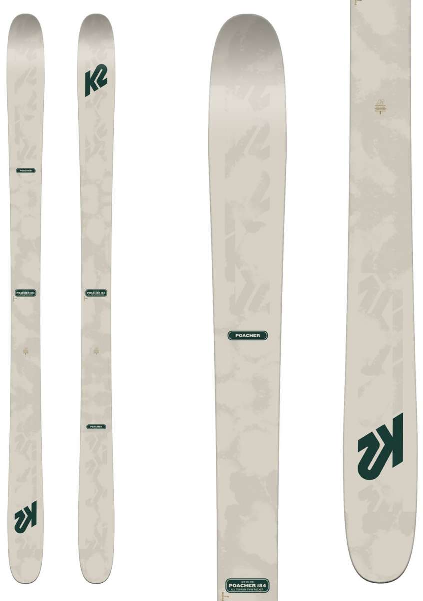 K2 Poacher Ski 2024 - All-Mountain Freestyle Skis for Men & Women | Perfect for Park, Powder & Freeride | Best for Advanced Skiers & Snowboarders