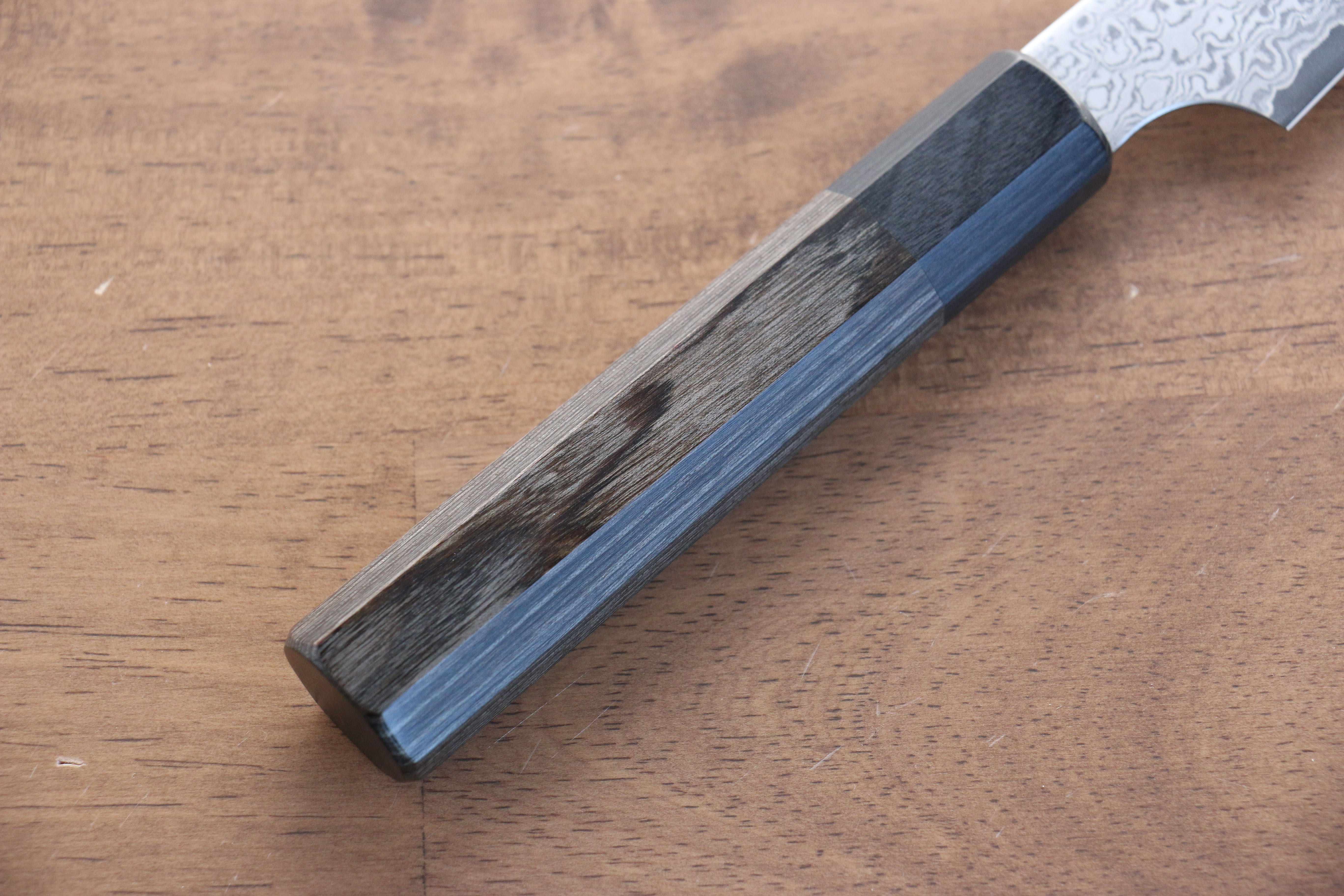 Premium Seisuke VG10 33-Layer Damascus Kiritsuke Petty Utility Knife 150mm - Gray Pakkawood Handle - Perfect for Sushi, Vegetables & Precision Kitchen Tasks