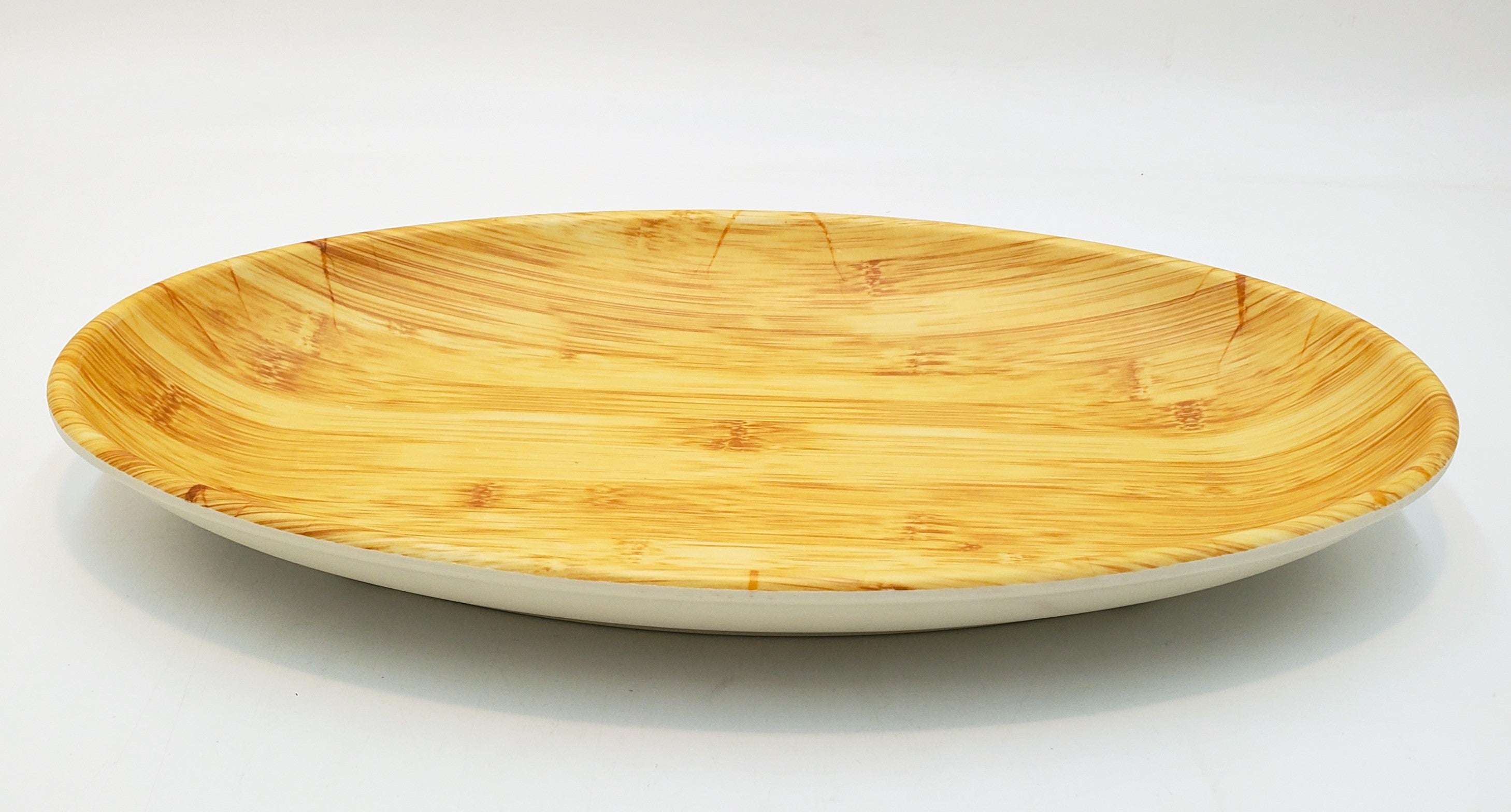 14x8.5 Inch White Oval Melamine Serving Platter - Durable & Lightweight Party Tray for Entertaining, Buffets, Picnics & Outdoor Dining