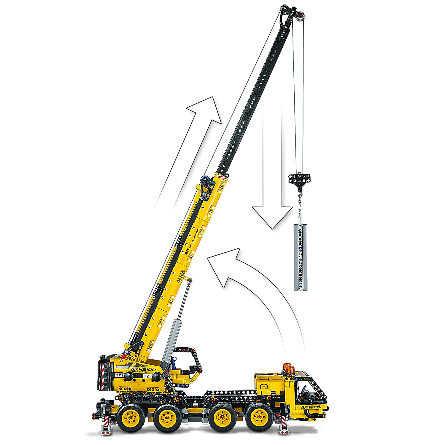 LEGO 42108 Technic Mobile Crane Toy - Construction Building Set for Kids & Adults - Perfect Gift for Construction Model Lovers (Ages 10-99) - Great for STEM Learning & Creative Play