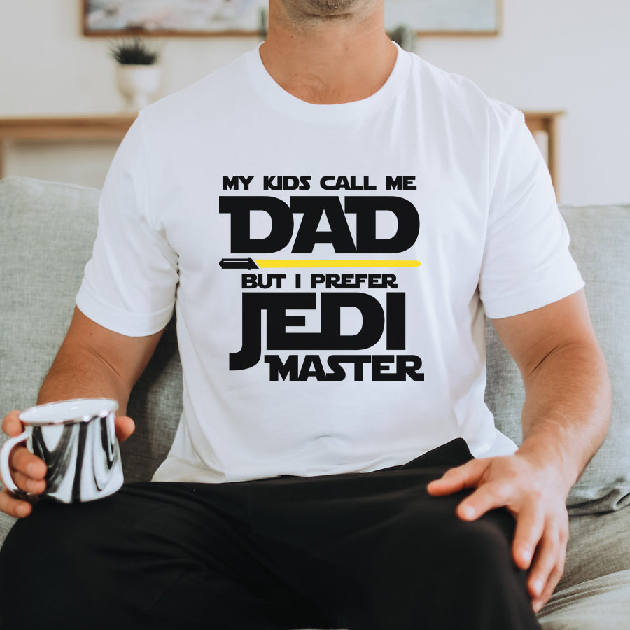 Call Me Jedi Master White T-Shirt - Star Wars Inspired Graphic Tee for Men & Women - Perfect for Cosplay, Conventions & Everyday Wear