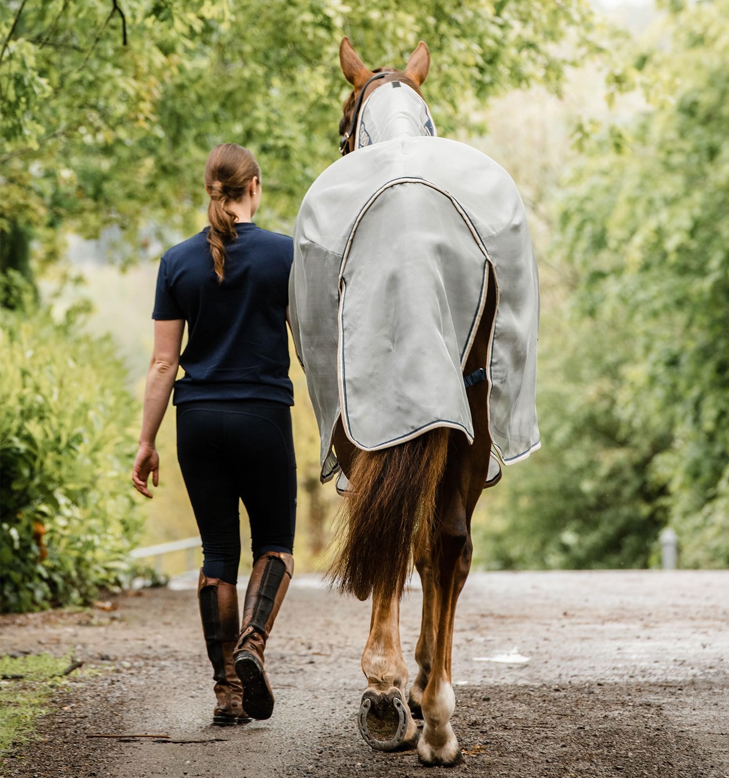Horseware® Rambo® Protector Fly Sheet 0g Lightweight - Breathable UV Protection Horse Fly Blanket for Summer Riding & Outdoor Activities