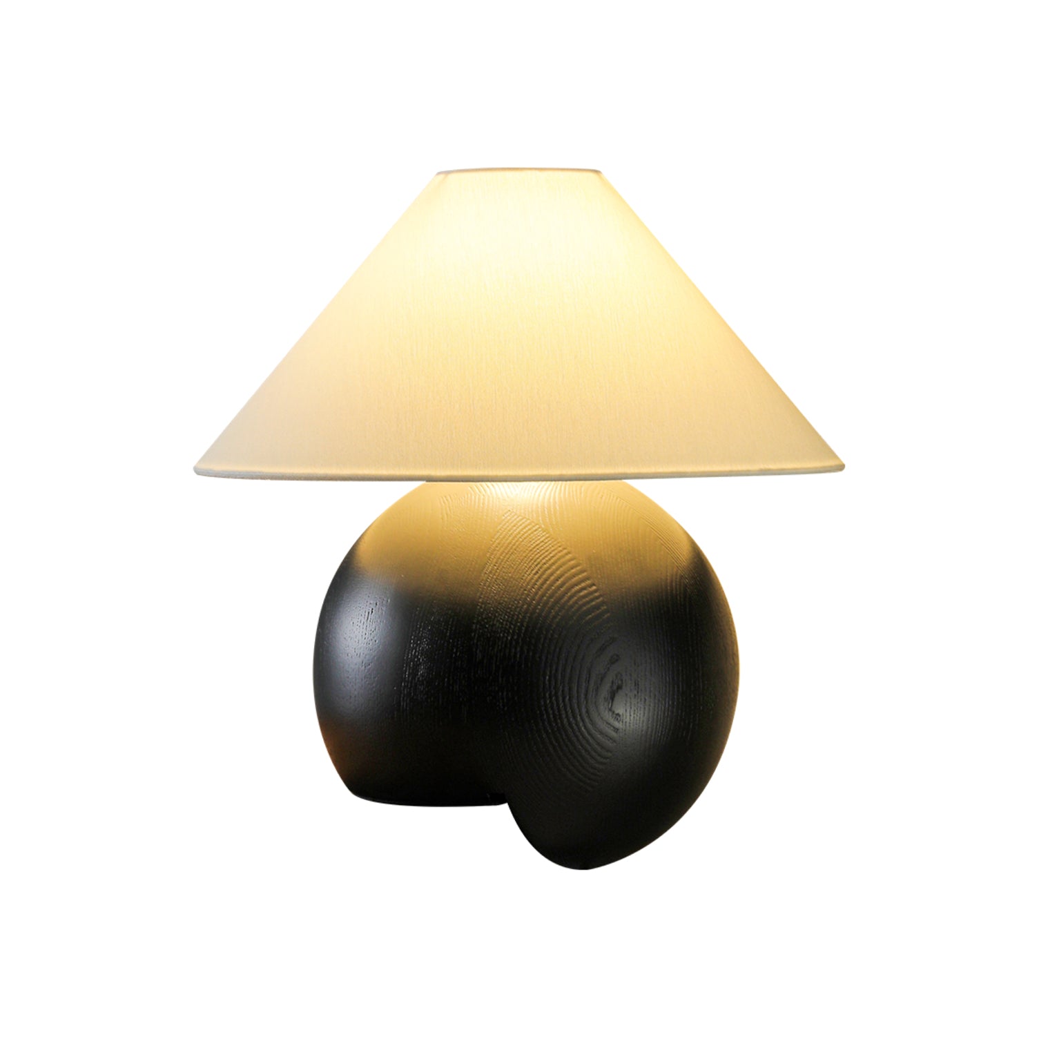 Modern Wooden Corner Log Table Lamp - Rustic Nightstand & Bedside Lighting for Living Room, Bedroom, or Office Decor