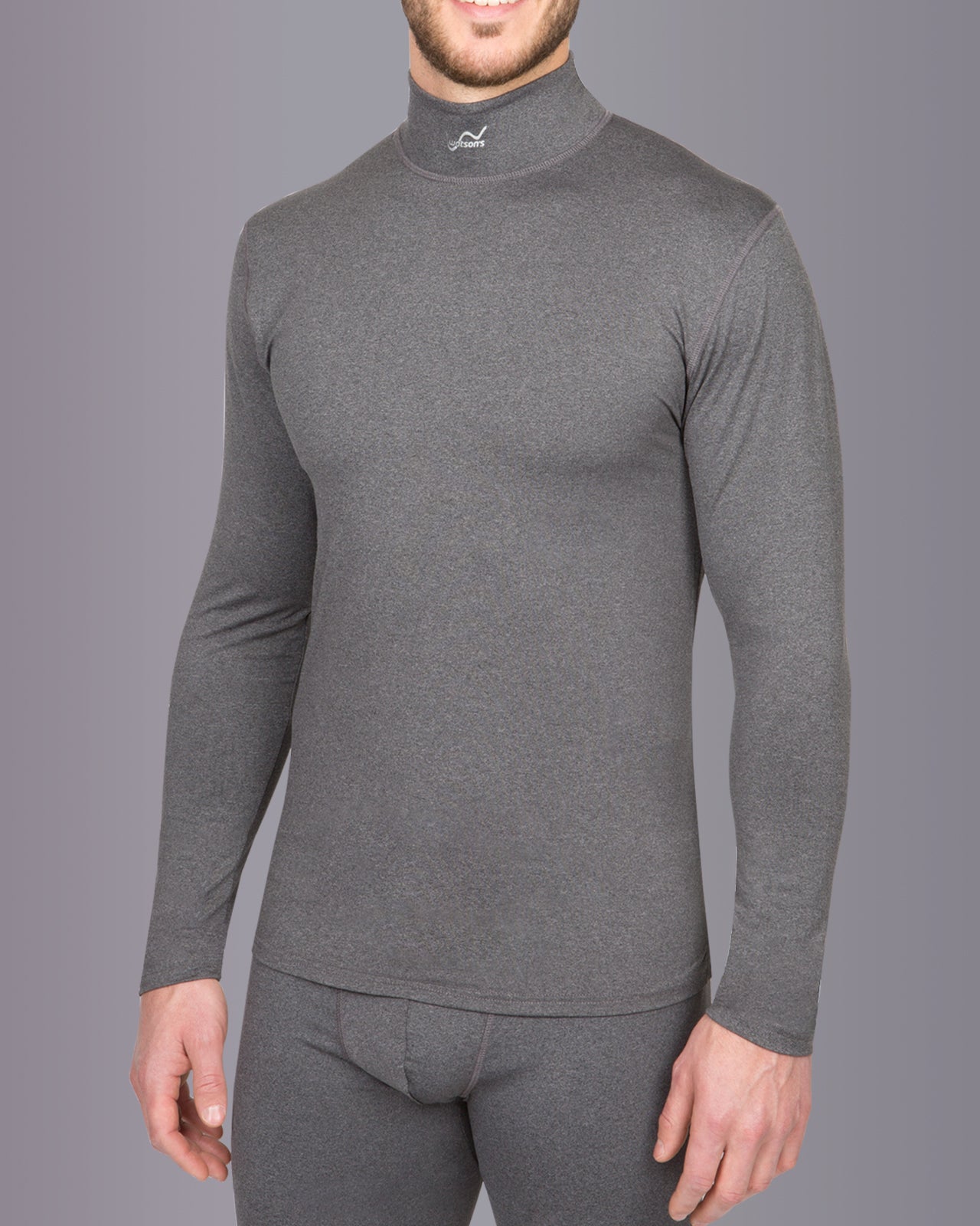 Men's High-Performance Thermal Mock Neck Shirt - Warm & Breathable Base Layer for Winter, Running, Hiking & Outdoor Activities