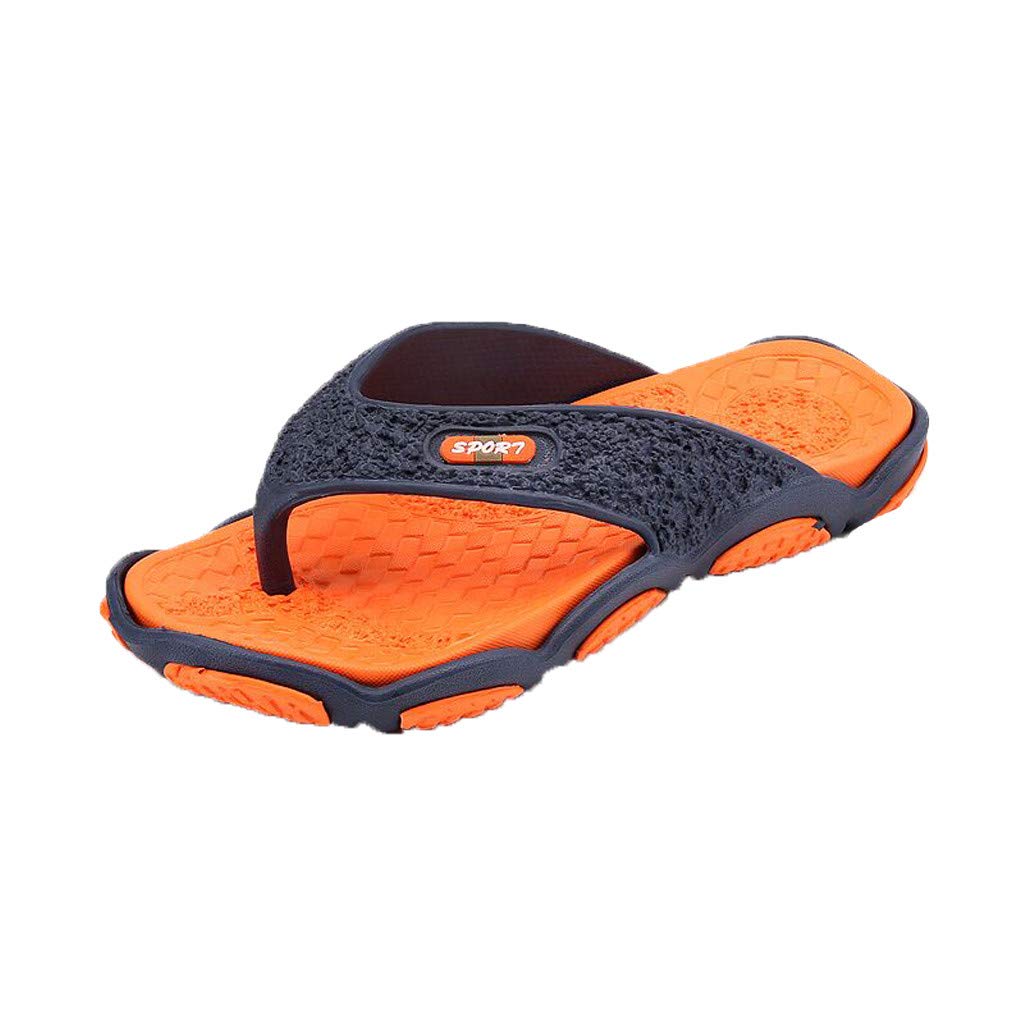 Men's Toe Flip Flops - Comfortable Bathroom & Beach Sandals - Summer Open-Toe Slippers with Massage Nubs - Fashionable Chicken Print Slides for Relaxation at Home, Poolside or Vacation